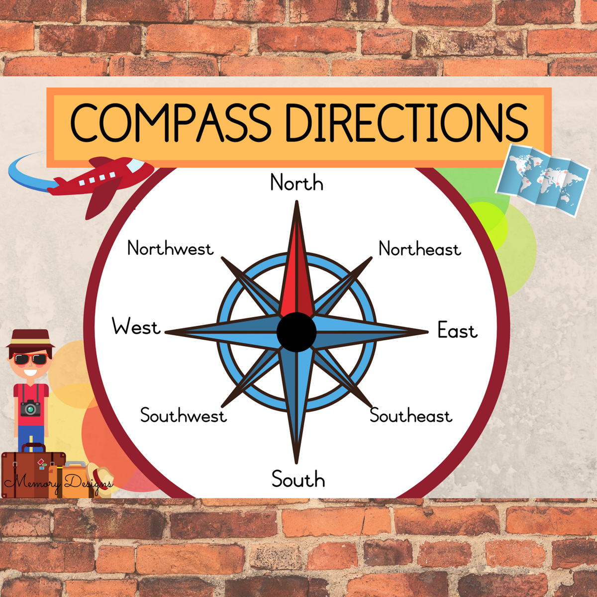 Compass Directions Layout